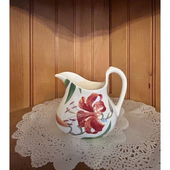 Vintage Spode Floral Haven Creamer Jug Imperialware Flowers Butterflies - Picture 3 of 6